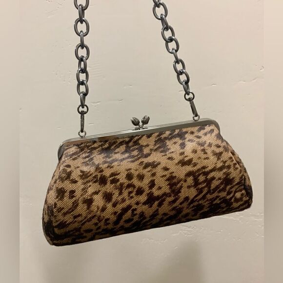 Handmade Real Hair On Calf-hide "Tulip" Kisslock Shoulder Bag & 2 Strap Styles - Picture 8 of 13